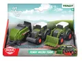 Produktbild: Dickie Toys – Fendt Micro Team (9 cm) – Traktor-Set mit Anhänger - zufälli