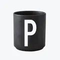 Produktbild: Design Letters Schwarzer Porzellanbecher P