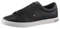 Produktbild: Tommy Hilfiger ESSENTIAL LEATHER DETAIL VUL Sneaker, Freizeitschuh, Halbschuh, Schnürschuh mit gepolstertem Schaftrand