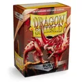 Produktbild: Dragon Shield Kartenhüllen 63 x 88mm Matte Sleeves Ruby (100)