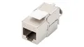 Produktbild: RJ45 FTP Cat.6A Keystone-Modul, geschirmt, Metall, werkzeuglos DIGITUS /T2DE