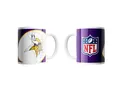 Produktbild: Minnesota Vikings NFL Tasse Becher Kaffeetasse Mug ** Shadow Logo and Shield ** 330 ml
