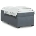 Produktbild: vidaXL Boxspringbett mit Matratze Dunkelgrau 80x200 cm Samt
