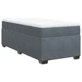 Produktbild: vidaXL Boxspringbett mit Matratze Dunkelgrau 80x200 cm Samt