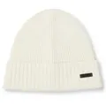 Produktbild: BOSS Herren Mütze, Schurwolle - Fati, Beanie, Rippstrick, One Size, einfarbig Weiß