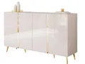 Produktbild: yourhouse24 Kommode 4D ONYX Kaschmir Sideboard Goldene Beine