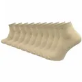 Produktbild: GAWILO Kurzsocken aus 100% reiner Baumwolle - Quartersocken für Damen (10-Paar) Schaft etwas länger als beim Sneaker - daher kein verrutschen beige 39-42