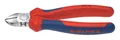 Produktbild: Knipex Seitenschneider verchromt 125 mm mit Mehrkomponenten-Griff - 70 05 125