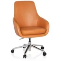 Produktbild: Bürostuhl / Chefsessel BARENO Leder orange hjh OFFICE