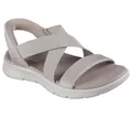 Produktbild: Skechers Damen Go Walk Flex Sandale – Glimmer Up, freihändig anziehbare Slip-ins, Taupe, 36 EU