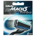 Produktbild: Gillette Mach3 Turbo 4 Stück Ersatzkopf
