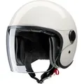 Produktbild: Redbike Motorradhelm RB-862 Jethelm, integriertes Sonnenvisier weiß M (57/58)