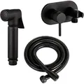 Produktbild: Stilform - Design WC/Bidet Handbrause Komplettset mit Unterputz Mischer in Schwarz Matt