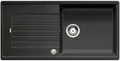 Produktbild: Blanco Zia XL 6 S Silgranit anthrazit M.AF Ablaufgarnitur mit Raumsparrohr, 3 1/2'' Korbventi