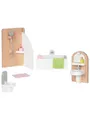 Produktbild: Goki Wooden Doll Furniture Bathroom 10 pieces.