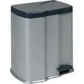 Produktbild: keeeper ECO Pedal Bin Mülleimer 7 L + 15 L 39,5 x 29 x 43 cm - Silber