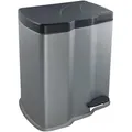 Produktbild: Mülldose Mit 2 Fächern, 7 L + 15 L, Gunnar, Silber