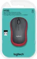 Produktbild: Logitech Maus M185 optisch Wireless kabellos 3 Tasten 1000 dpi rot 910-002240 Maus