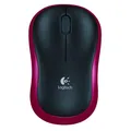 Produktbild: Logitech M185 schnurlose Funk Maus schwarz rot USB kabellos PC Notebook 1000 dpi