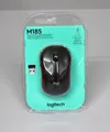 Produktbild: Logitech M185 Kabellose Maus, 2,4 GHz mit USB-Nano-Empfänger 1000DPI Schwarz-Rot