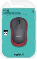 Produktbild: Logitech Maus M185 optisch Wireless kabellos 3 Tasten 1000 dpi rot 910-002240