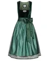 Produktbild: Nübler Damen Dirndl Marlies I Größe 38 I Midi-Dirndl mit Rocklänge 60 cm & passender Schürze I Festliches Trachtenkleid mit modernem Schnitt & dezenten Details I Ideal für Trachten & Festlichkeiten