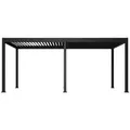 Produktbild: Weide Pergola Deluxe Elektrischer Pavillon Terrassenüberdachung Aluminium LED 3x6 M, BxTxH: 600x300x255 cm schwarz 600 cm x 255 cm x 300 cm