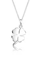 Produktbild: Elli Halskette Damen Kleeblatt Anhänger Modern Glücksbringer in 925 Sterling Silber