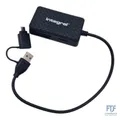 Produktbild: Integral 4-in-1 Speicherkartenleser, USB 3.0 & USB C Adapter für microSD, SD, Co