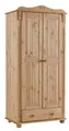 Produktbild: OTTO home Kleiderschrank Adele (Breite x Höhe x Tiefe ca: 92 cm x 191 cm x 53,5 cm) aus massiver Kiefer, Landhausstil