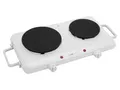 Produktbild: CLATRONIC Doppelkochplatte DKP 3583, 1x Ø180mm, 1500W, 1x Ø150mm, 1000W, weiß