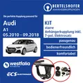 Produktbild: Für AUDI A1 Typ 8X1 05.2010-09.2018 AHK starr +7pol spezifisch E-Satz TOP + EBA