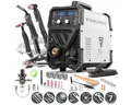 Produktbild: STAHLWERK Inverterschweißgerät Kombi Schweißgerät CTM-250 ST 200 A CUT WIG MIG MAG MMA, 10 - 200 A, Packung}, 20-tlg., Einzelgerät, Synergisches Kombi-Schweißgerät MIG MAG