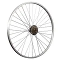 Produktbild: 28 Zoll Fahrrad Hinterrad Aluminiumfelge mit 6 Fach Shimano Schraubkranz Silber