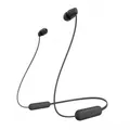 Produktbild: Sony WIC100B Schwarze Bluetooth In-Ear Kopfhörer Wasserdicht IPX4