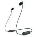 Produktbild: Sony kabellose WI-C100 In-Ear-Kopfhörer schwarz Wasserdicht Bluetooth 25h