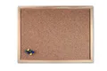 Produktbild: Pinwand 30 x 40cm Kork-Pinnwand mit Naturholzrahmen