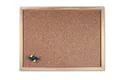 Produktbild: Pinwand 30 x 40cm Kork-Pinnwand mit Naturholzrahmen