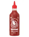 Produktbild: FLYING GOOSE Sriracha Chilisauce, mit extra Chili, sehr scharf, rote Kappe, sehr scharfe Würzsauce aus Thailand, 1 x 455 ml