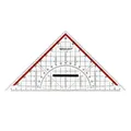 Produktbild: Geodreieck Geometrie Dreieck abnehmbarer Griff Lineal Schule Uni Büro zeichnen