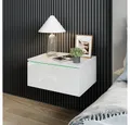 Produktbild: Vicco Nachtschrank Samira, Weiß, 49 x 23 cm Mit LED Beleuchtung (1-St)