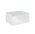 Produktbild: Vicco Nachtschrank Samira, Weiß, 49 x 23 cm Mit LED Beleuchtung