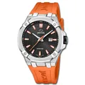 Produktbild: Jaguar Herrenuhr Silikon orange Jaguar Diplomatic Armbanduhr UJ1010/1