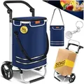 Produktbild: KESSER Einkaufstrolley, klappbar mit 56L Kapazität und belastbar bis 50 kg blau