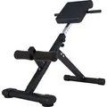 Produktbild: GORILLA SPORTS® Hyperextension Rückentrainer - 5-fach Verstellbar, Klappbar, mit Beinfixierung, bis 120 kg, Schwarz - Rückenstrecker, Bauchtrain... - Schwarz