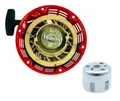Produktbild: Seilzugstarter + Starterglocke kompatibel mit Honda Motor 5,5-6,5 PS GX120 GX140 GX160 GX200