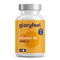 Produktbild: Vitamin D Sonnenvitamin - 400 Tabletten (13 Monate) - Laborgeprüfte 1000 IE Vitamin D3 pro Tablette - Unterstützt Knochen, Zähne, Muskeln und Immunsystem* - Ohne Zusätze