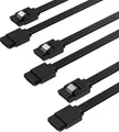 Produktbild: SABRENT 3 Stück SATA III Kabel HDD SSD Datenkabel 6Gbps 51cm Metallclip