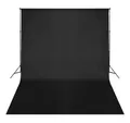 Produktbild: vidaXL Fotohintergrund Fotohintergrund-System 500 x 300 cm Schwarz