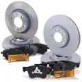 Produktbild: BREMSSCHEIBEN + BREMSBELÄGE VORNE + HINTEN FÜR CITROEN C4 OPEL COMBO GRANDLAND